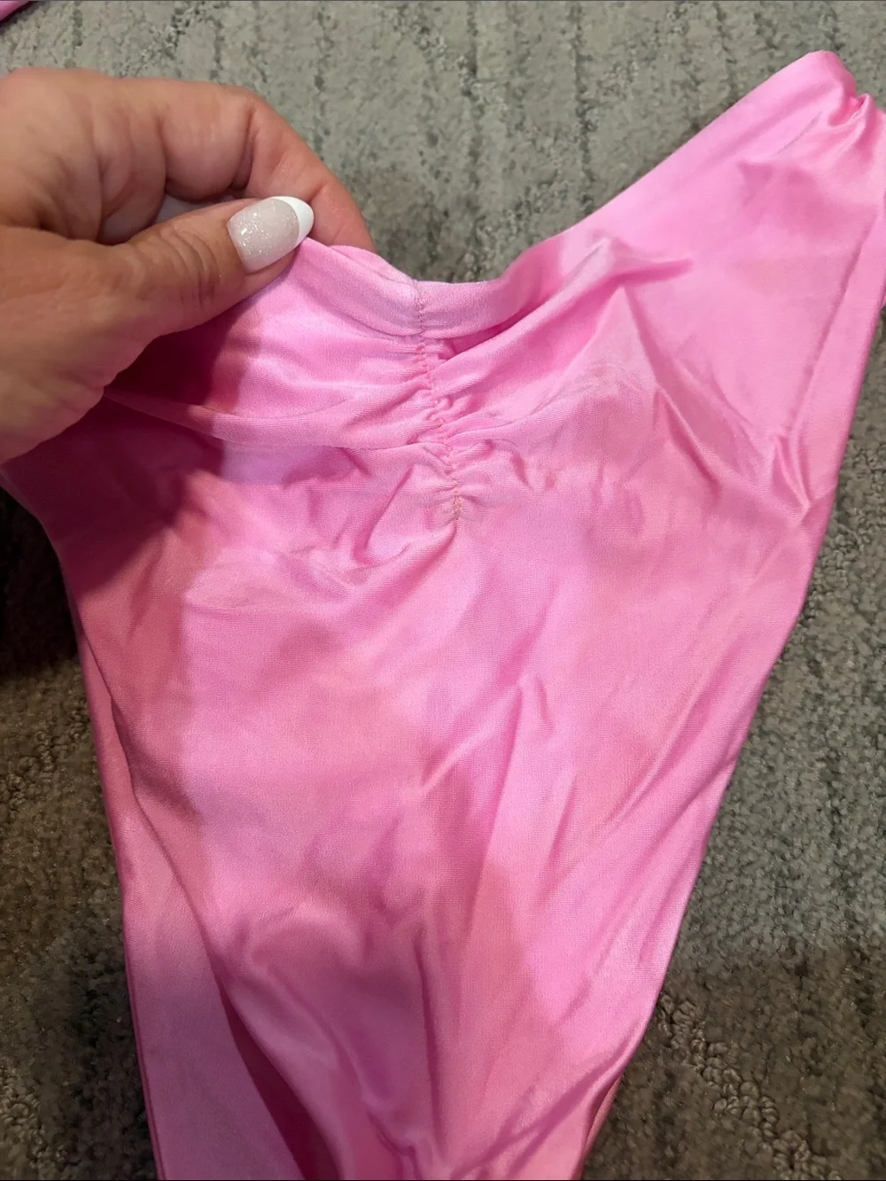 Frankie's Bikinis Hot Pink Two-Piece Set